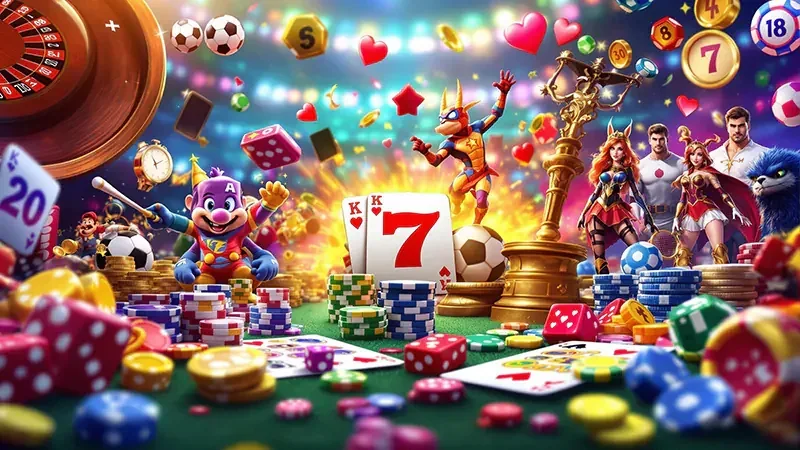 Visual reel slot bertema cerah di VIVATOGEL